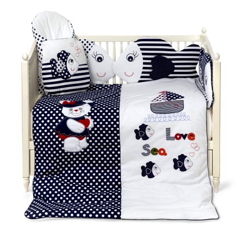 Luxury bedding for baby LOVE SEA