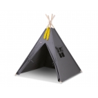 Tentas palapinei vaikams TEEPEE - tamsiai pilkas