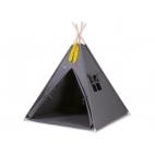 Mini palapinės vaikams komplektas TEEPEE - tamsiai pilkas