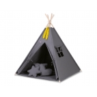Palapinė vaikams TEEPEE - tamsiai pilka