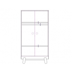 2-door wardrobe VIGA