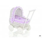 Wicker cribs for doll LILY white