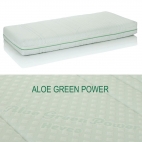 Lateksinis čiužinys MEDICARE PLUS, užvalkalas ALOE GREEN POWER