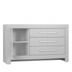 CALMO 3- drawers + 1 door, grey
