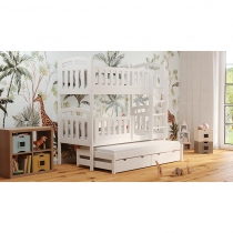 Bunk bed ZUZI with pull-out part