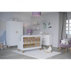 Vaikiški baldai KCKUB balta - lovytė 120x60 cm