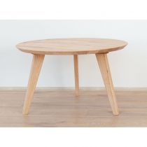 Apvalus ąžuolinis kavos staliukas MKORB, 70 cm