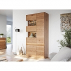 Ąžuolinė vitrina MKDIV 2D, kairė