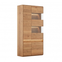 Ąžuolinė vitrina MKDIV 2D, de&scaron;inė