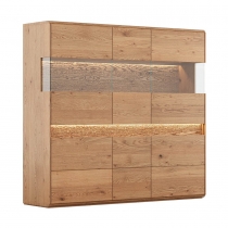 Oak wood cabinet 3D short KMDIV