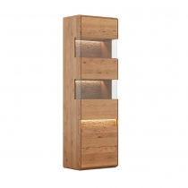 Oak wood narrow cabinet MKDIV, right