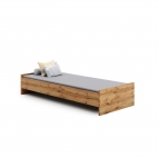 Jaunuolio lova KBKAR 200x90 cm ąžuolas golden craft