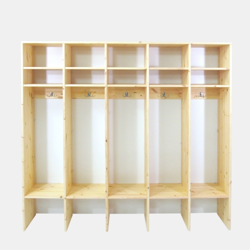 Wooden dressing cupboard without doors