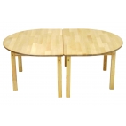 Half-rounded table 870x870 mm
