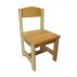 The wooden chair