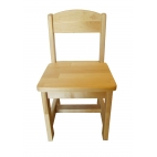 The wooden chair